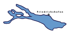 Karte von Friedrichshafen am Bodensee